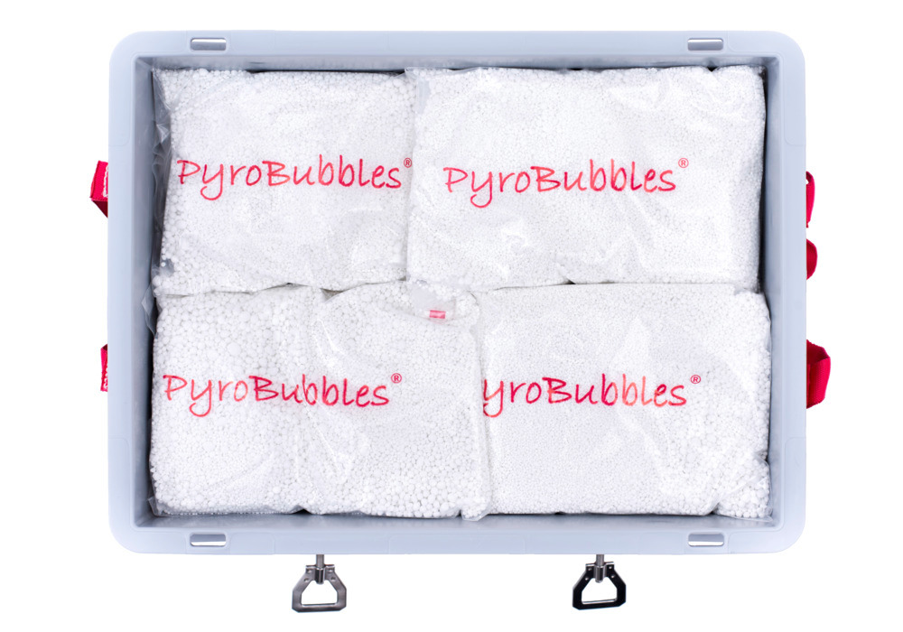 Lithium-ion battery transport box in PP, 23 l, XS-Box 2 Basic, filling PyroBubbles® - 1