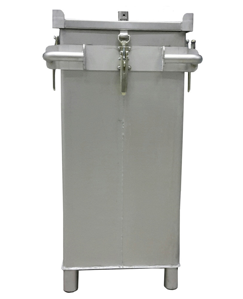 Transportboks S-Box X2 til litium-ion-batterier, rustfritt stål, 309 liter, fyllstoff PyroBubbles® - 4