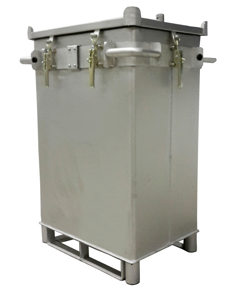 Transportboks S-Box X2 til litium-ion-batterier, rustfritt stål, 309 liter, fyllstoff PyroBubbles® - 3