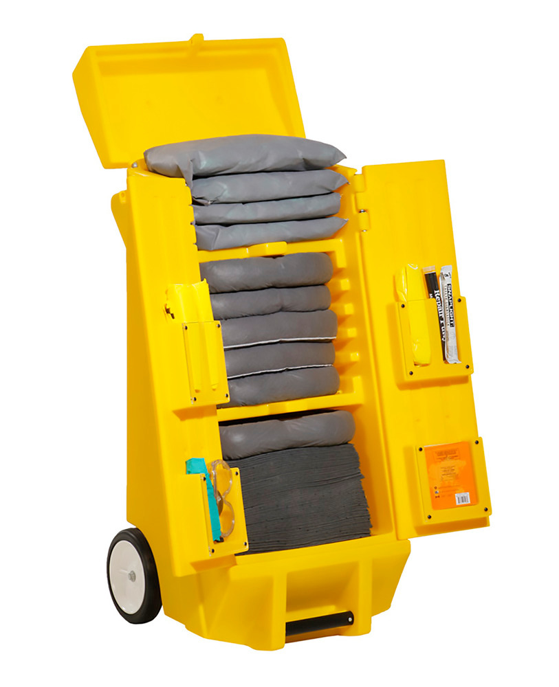 Portable Absorbent Caddy - Small - Universal - Absorbs 29.5 gal/unit - Lockable - SPKU-KAD2 - 1