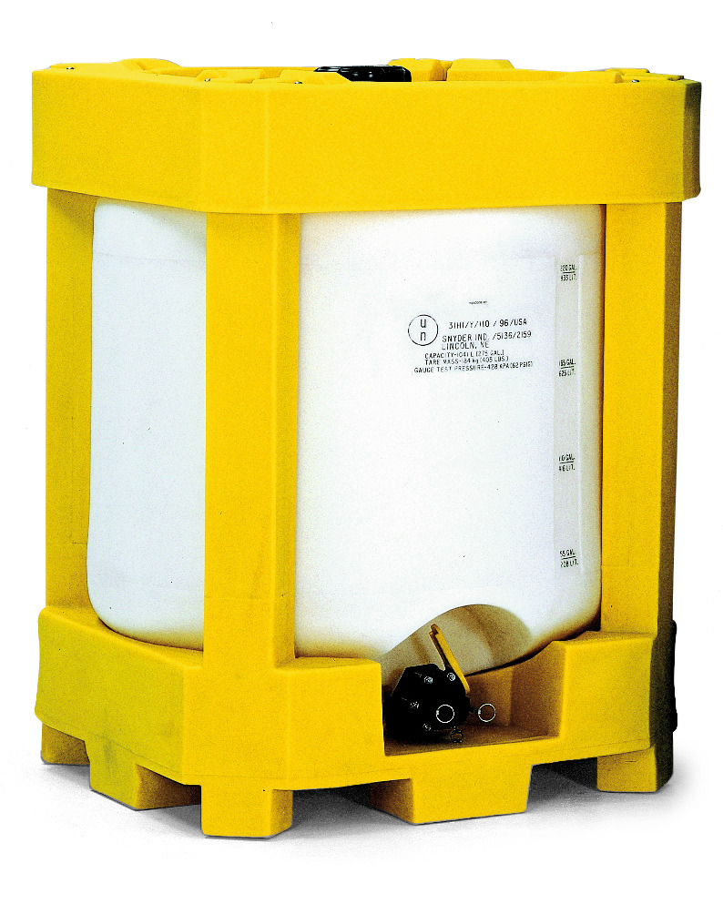 Bulk Chemical Tank - 275 Gallon - Stackable - Domed Bottom - Forklift Accessible - 1