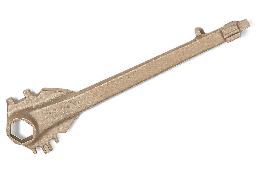 Standard Drum Wrench - Non-Sparking - Bronze - Remove Drum Plugs - Perfect for Flammables - 1