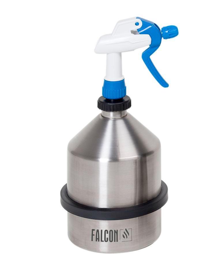 Chemical Spray Bottle - Stainless Steel - 2-Liter - FALCON - Adjustable Nozzle - Controls Fumes - 1