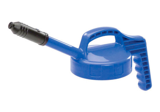 Stretch Spout Lid for Dispensing Bottle - Blue -  Designed for Precise Pouring - Low Viscosity Oil - 1
