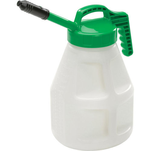 Stretch Spout Lid for Dispensing Bottle - Green -  Designed for Precise Pouring - Low Viscosity Oil - 4
