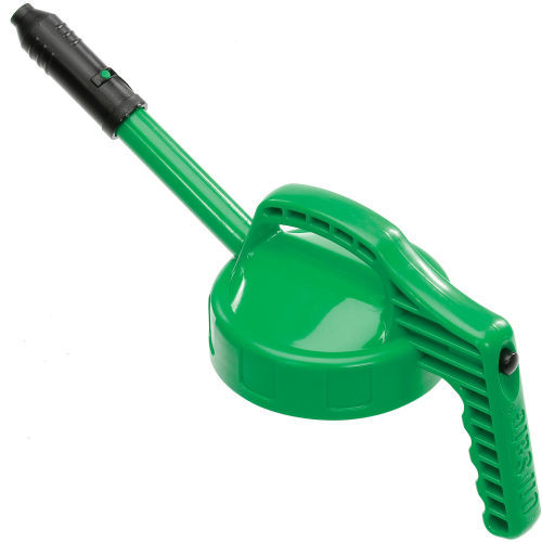Stretch Spout Lid for Dispensing Bottle - Green -  Designed for Precise Pouring - Low Viscosity Oil - 2