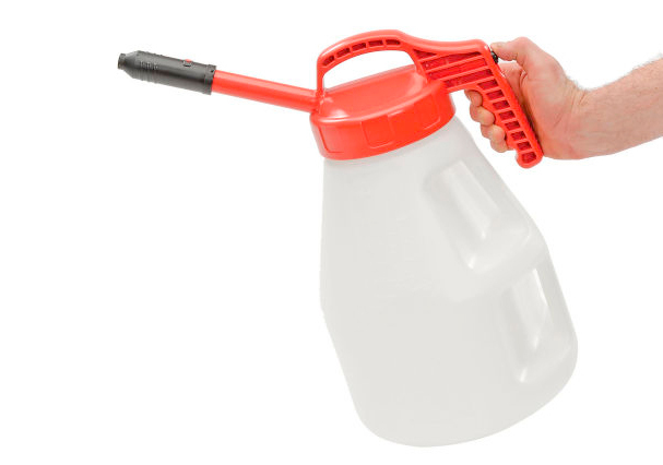 Stretch Spout Lid for Dispensing Bottle - Red -  Designed for Precise Pouring - Low Viscosity Oil - 5