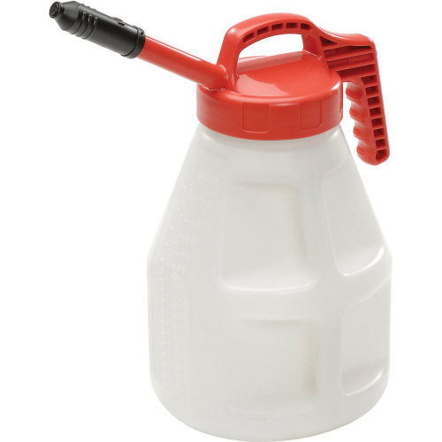 Stretch Spout Lid for Dispensing Bottle - Red -  Designed for Precise Pouring - Low Viscosity Oil - 4