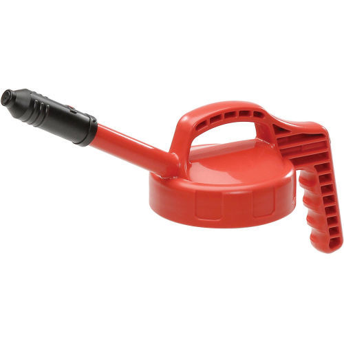 Stretch Spout Lid for Dispensing Bottle - Red -  Designed for Precise Pouring - Low Viscosity Oil - 1