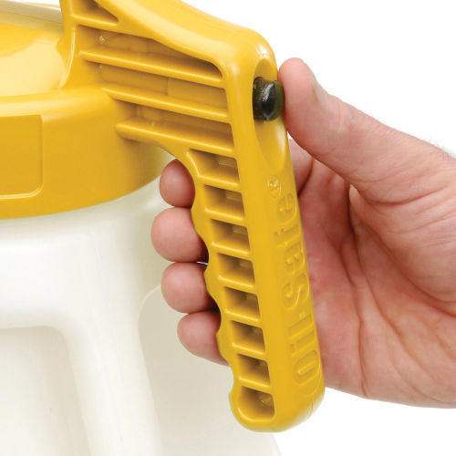 Stretch Spout Lid for Dispensing Bottle - Yellow -  Designed for Precise Pouring - Low Viscosity Oil - 3