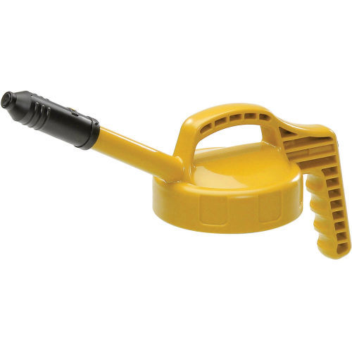 Stretch Spout Lid for Dispensing Bottle - Yellow -  Designed for Precise Pouring - Low Viscosity Oil - 1
