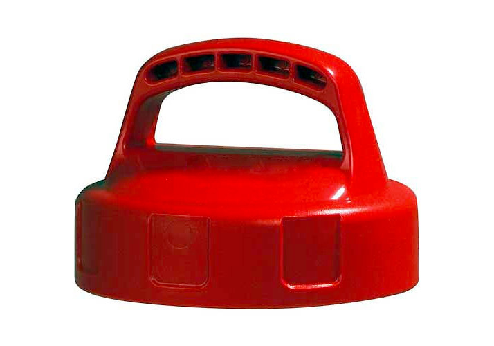 Storage Lid for Dispensing Bottle - Red - Poly Construction - 1 lbs - 1