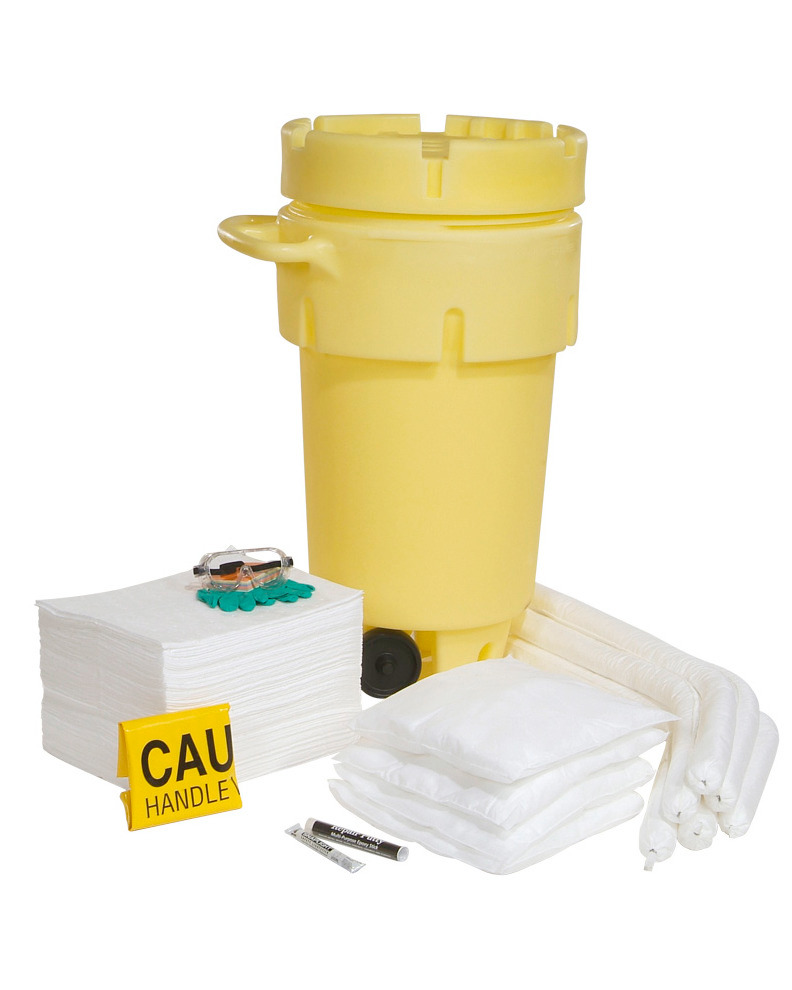 Moveable Absorbent Spill Kit - Oil-Only - 50 Gallon Overpack - DOT Approved - SPKO-50-WD - 2
