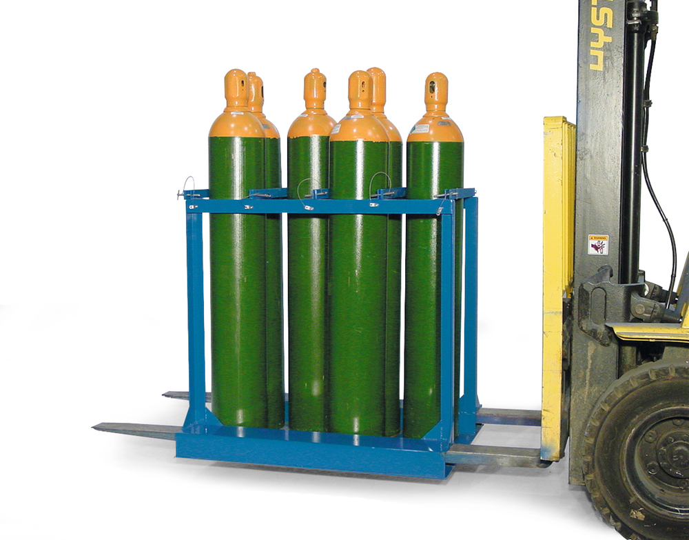 Forkliftable Cylinder Caddy - Bottom Lift - Easily Move Gas Cylinder - Steel Consruction - 1