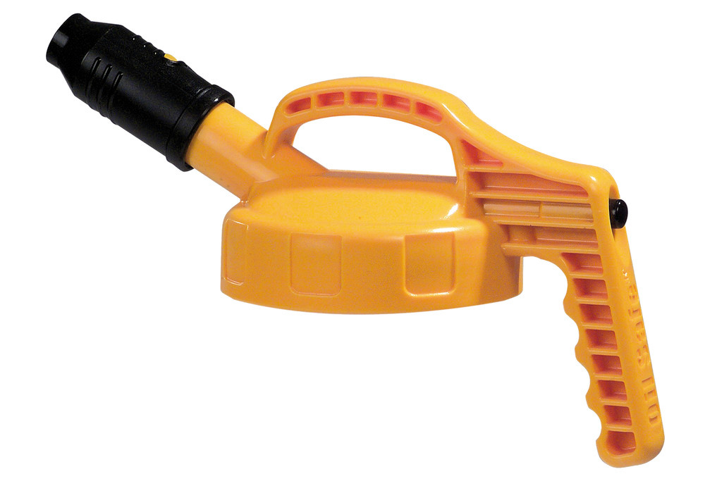 Stretch Spout Lid for Dispensing Bottle - Yellow -  Designed for Precise Pouring - Low Viscosity Oil - 8