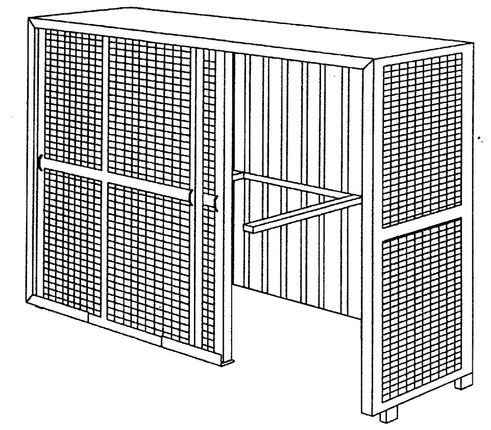 Gas Cylinder Storage - 11 x 5 - Lockable Sliding Doors - Steel Frame - Corrosion Resistant - 3
