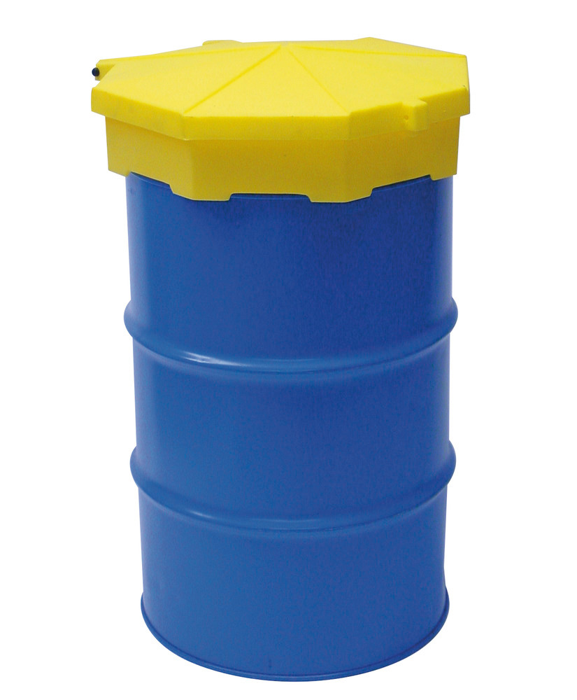 Drum Funnel with Hinged Cover - Access to 3/4" Drum Openings - Prevents Splashing When Pouring - 3