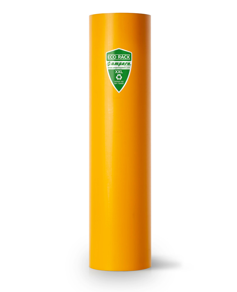 Protection de rayonnages ECO-RACK type XXL, jaune, pour poteaux de rayonnage 111-120 mm de large - 1