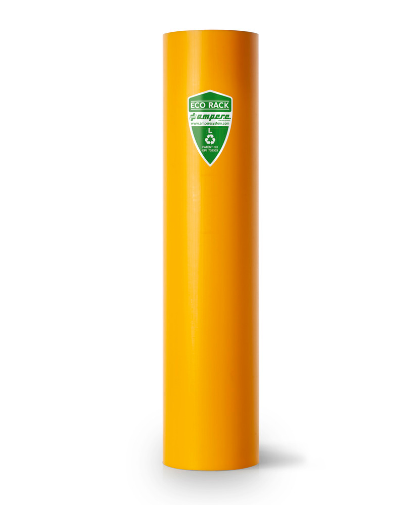 Etagebescherming ECO-RACK type L, geel, voor rekstijlen met een breedte van 101-110 mm - 1