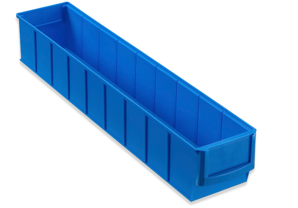 Shelf bin classic-line A3-S, PP, 91 x 500 x 81 mm, blue, Pack = 16 pcs. - 1