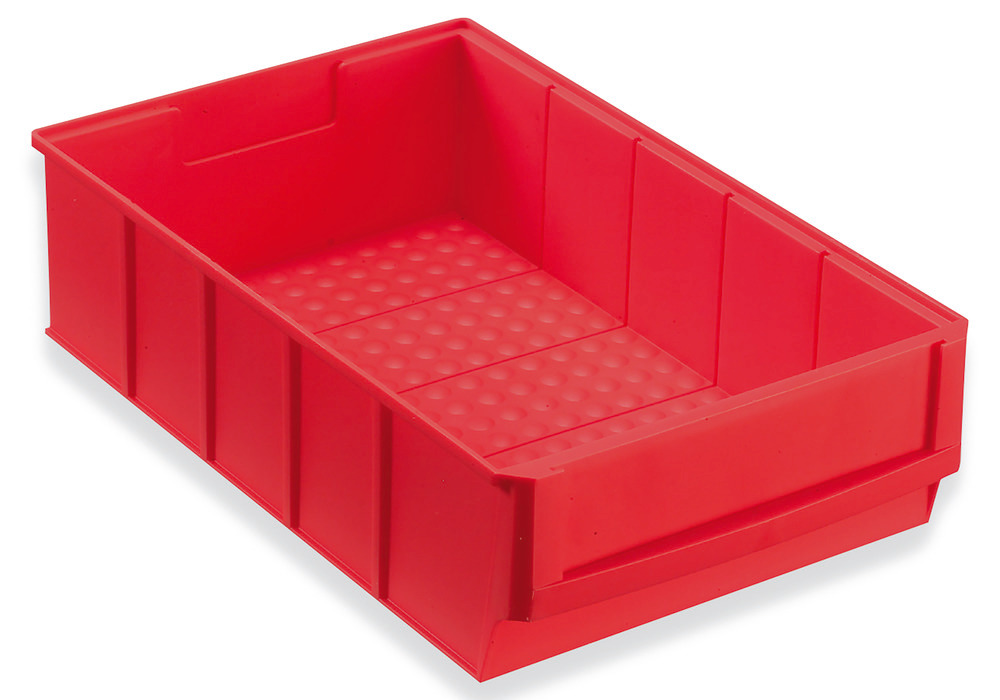 Cajas de estantería classic-line A1-B, PP, 185 x 300 x 81 mm, rojo, pack = 8 ud. - 1