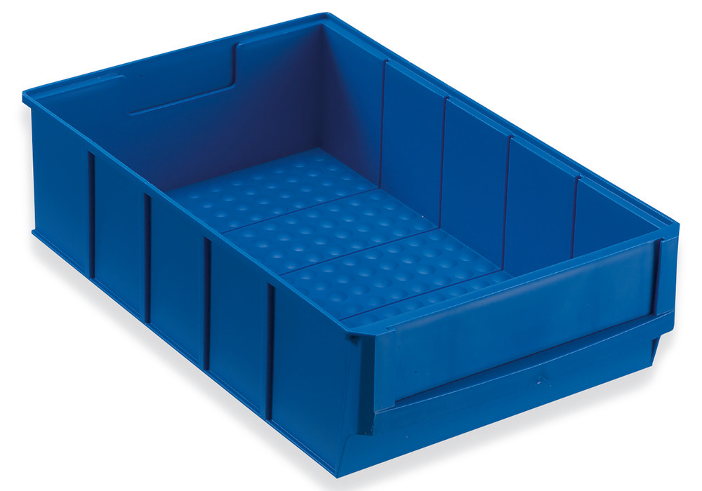 Shelf bin classic-line A1-B, PP, 185 x 300 x 81 mm, blue, Pack = 8 pcs. - 1