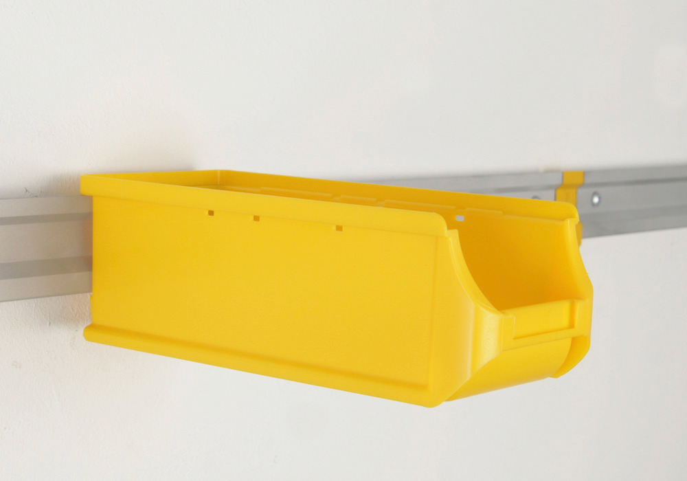 Open-fronted storage bins pro-line A2-L, PP, 100 x 215 x 75 mm, yellow, Pack = 20 pcs. - 4