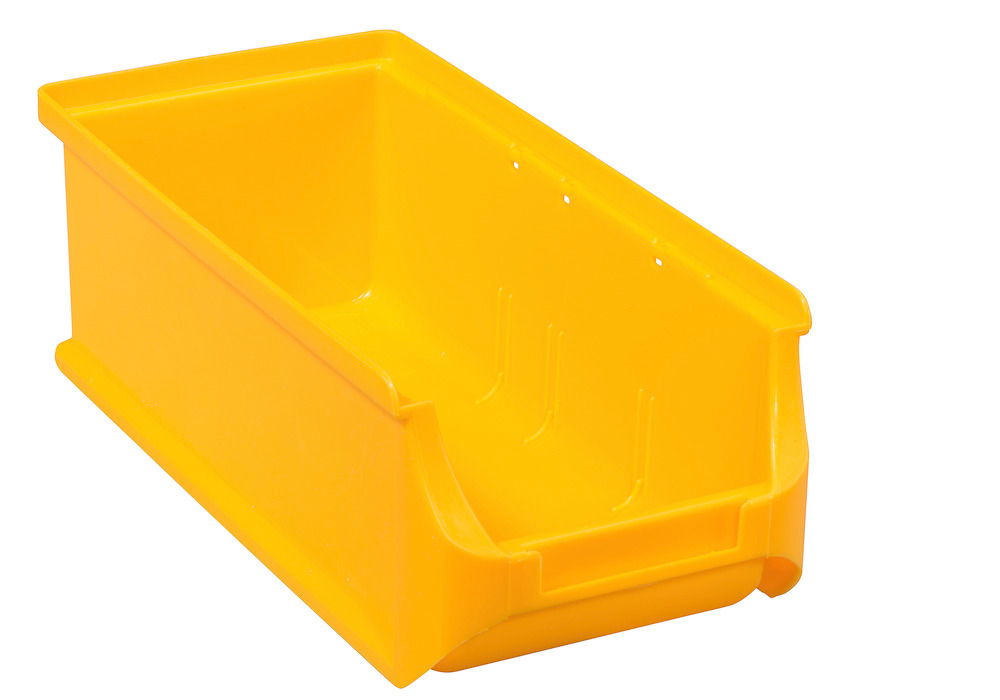 Open-fronted storage bins pro-line A2-L, PP, 100 x 215 x 75 mm, yellow, Pack = 20 pcs. - 1