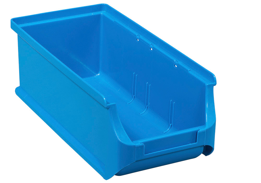 Open-fronted storage bins pro-line A2-L, PP, 100 x 215 x 75 mm, blue, Pack = 20 pcs. - 1