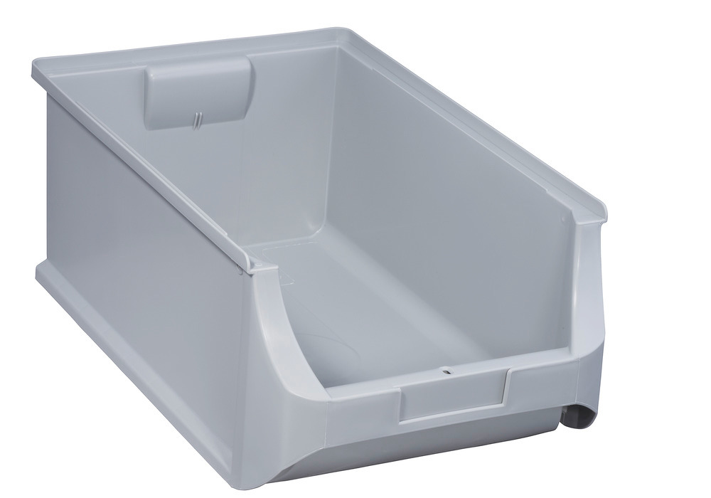Open-fronted storage bins pro-line A5, PP, 310 x 500 x 200 mm, grey, Pack = 6 pcs. - 1