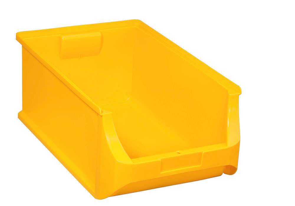 Open-fronted storage bins pro-line A5, PP, 310 x 500 x 200 mm, yellow, Pack = 6 pcs. - 1