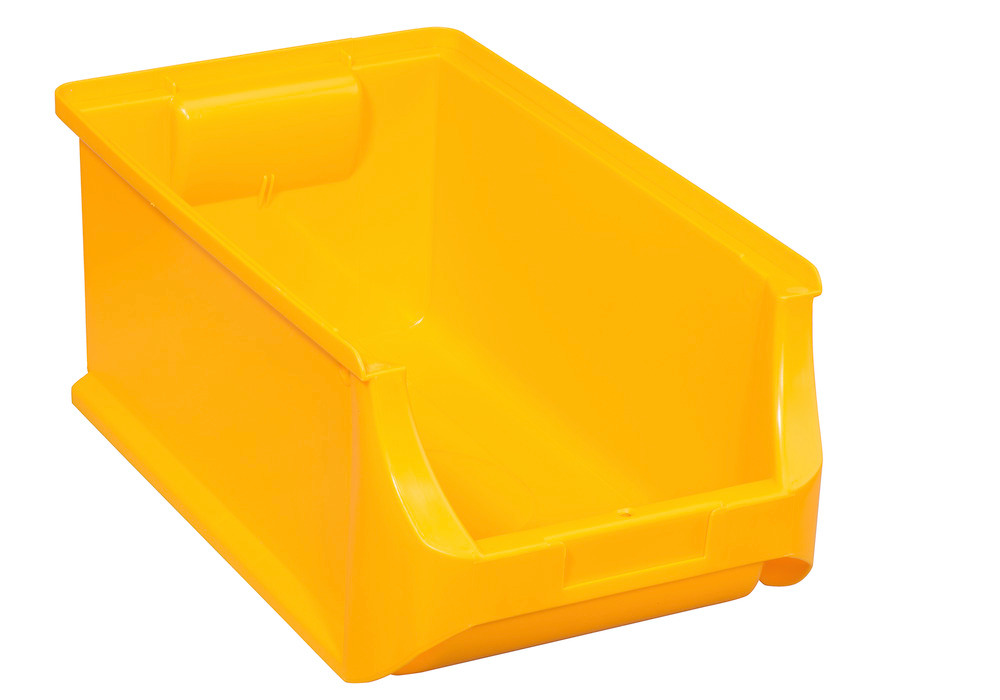 Open-fronted storage bins pro-line A4, PP, 205 x 355 x 150 mm, yellow, Pack = 12 pcs. - 1
