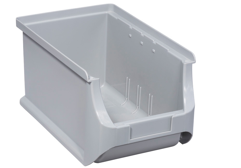 Open-fronted storage bins pro-line A3, PP, 150 x 235 x 125 mm, grey, Pack = 24 pcs. - 1