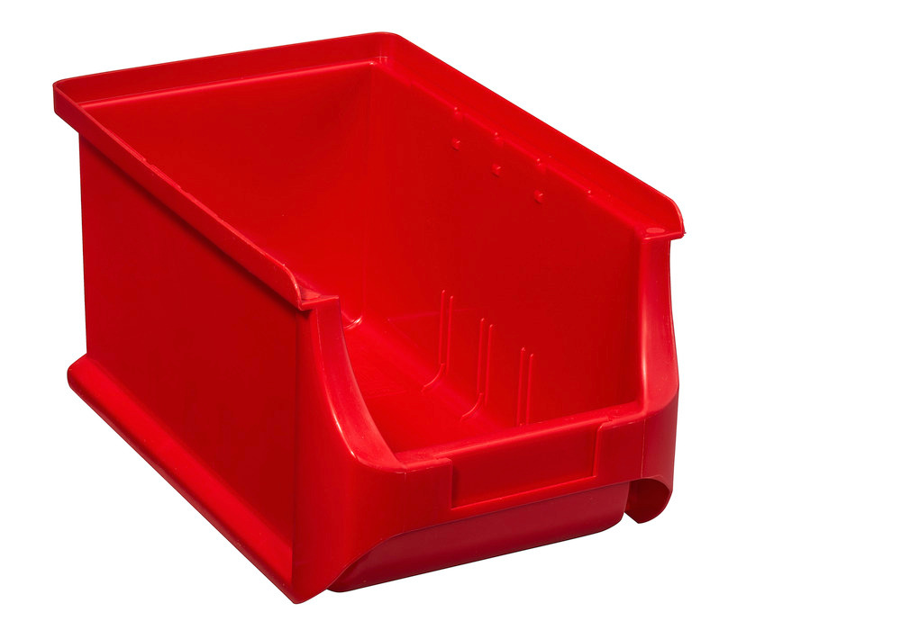 Open-fronted storage bins pro-line A3, PP, 150 x 235 x 125 mm, red, Pack = 24 pcs. - 1