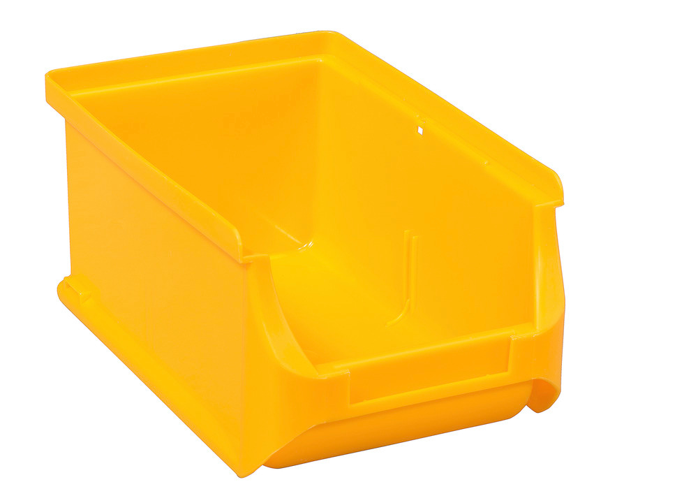 Open-fronted storage bins pro-line A2, PP, 100 x 160 x 75 mm, yellow, Pack = 24 pcs. - 1