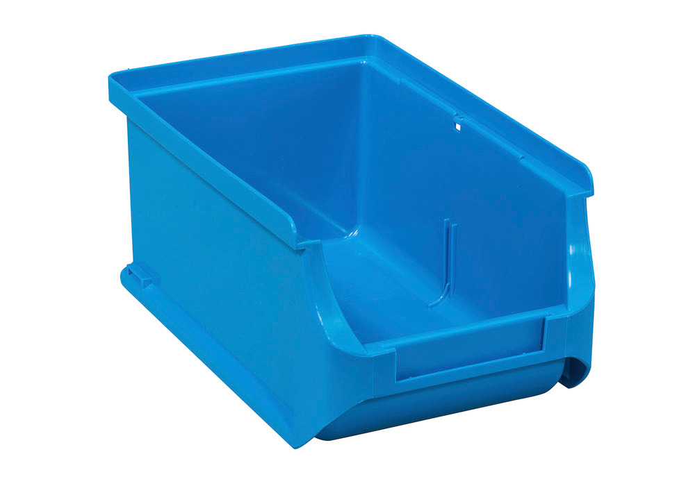 Open-fronted storage bins pro-line A2, PP, 100 x 160 x 75 mm, blue, Pack = 24 pcs. - 1