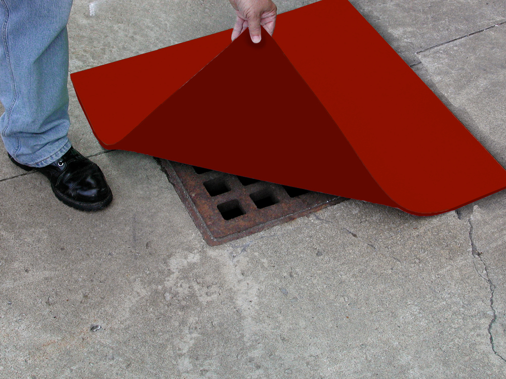 Square Drain Cover - 54 x 54 - Made of Chemically Resistant Polyurethane - Tightly Seal Floor Drains - 1