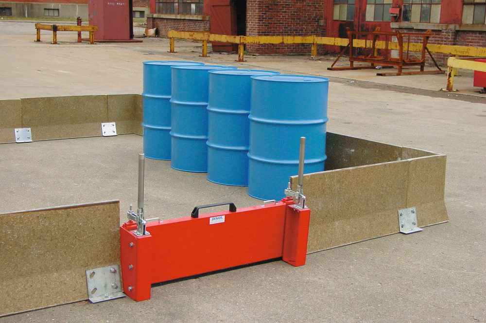 Manual Spill Barrier - Deploys in Seconds - Chemically Resistant - Fire Resistant - 4' x 1' - 2