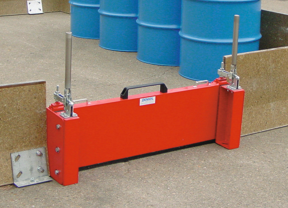 Manual Spill Barrier - Deploys in Seconds - Chemically Resistant - Fire Resistant - 4' x 1' - 1