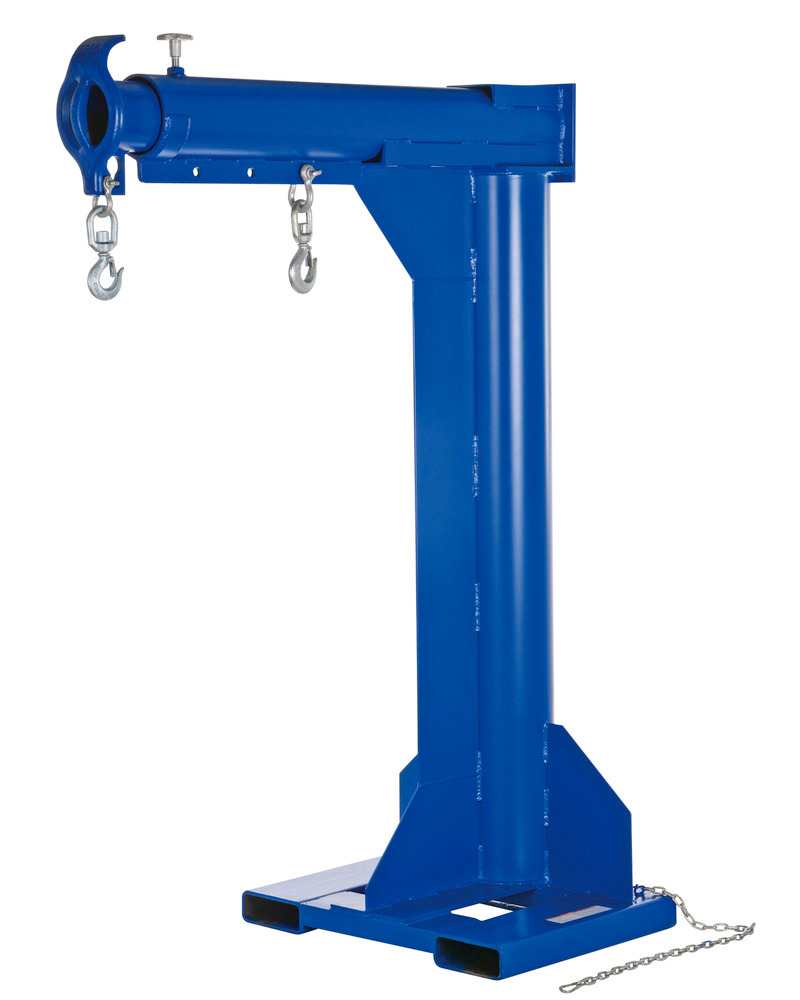 High Rise Boom Telescoping - 6K Load Capacity - 24 In Fork - Steel Construction - Blue - 2