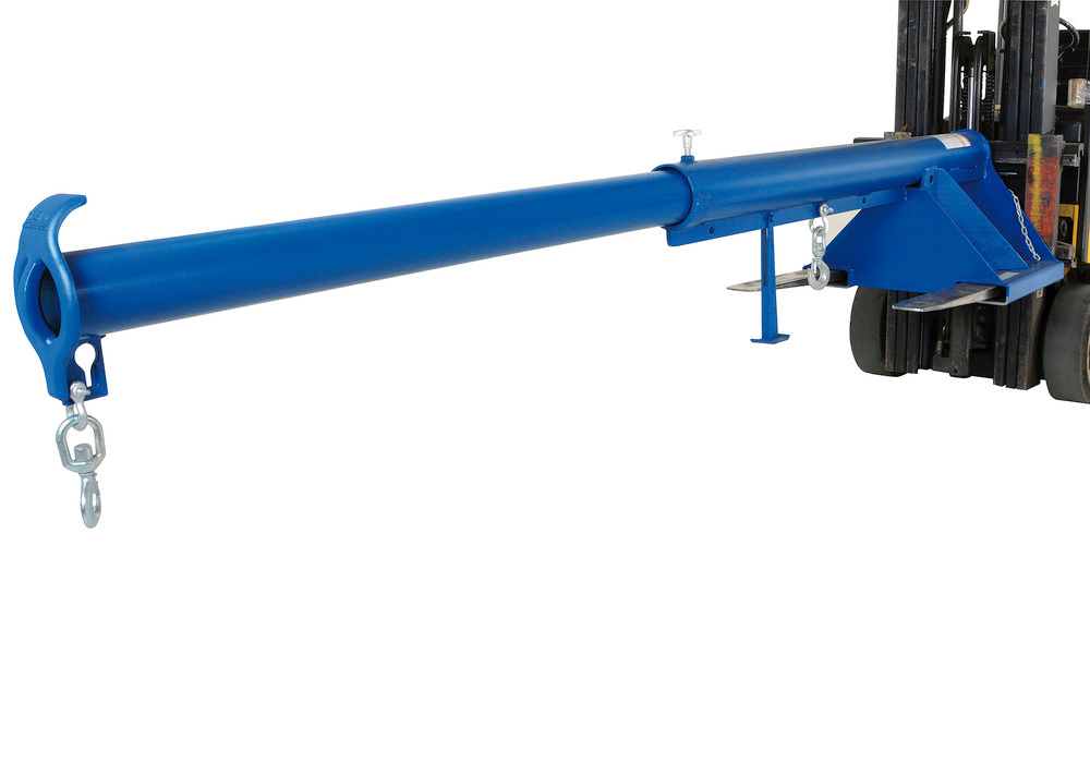 Telescoping Lift Boom - 6K Load Capacity - 24 In Wide Forks - Steel Construction - 5