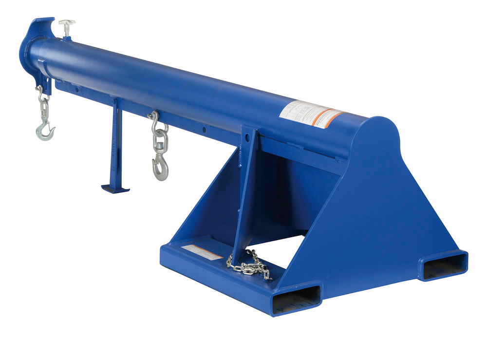 Telescoping Lift Boom - 6K Load Capacity - 24 In Wide Forks - Steel Construction - 4