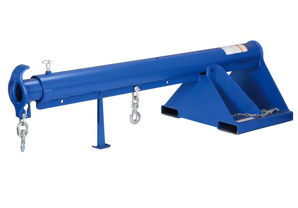 Telescoping Lift Boom - 6K Load Capacity - 24 In Wide Forks - Steel Construction - 2