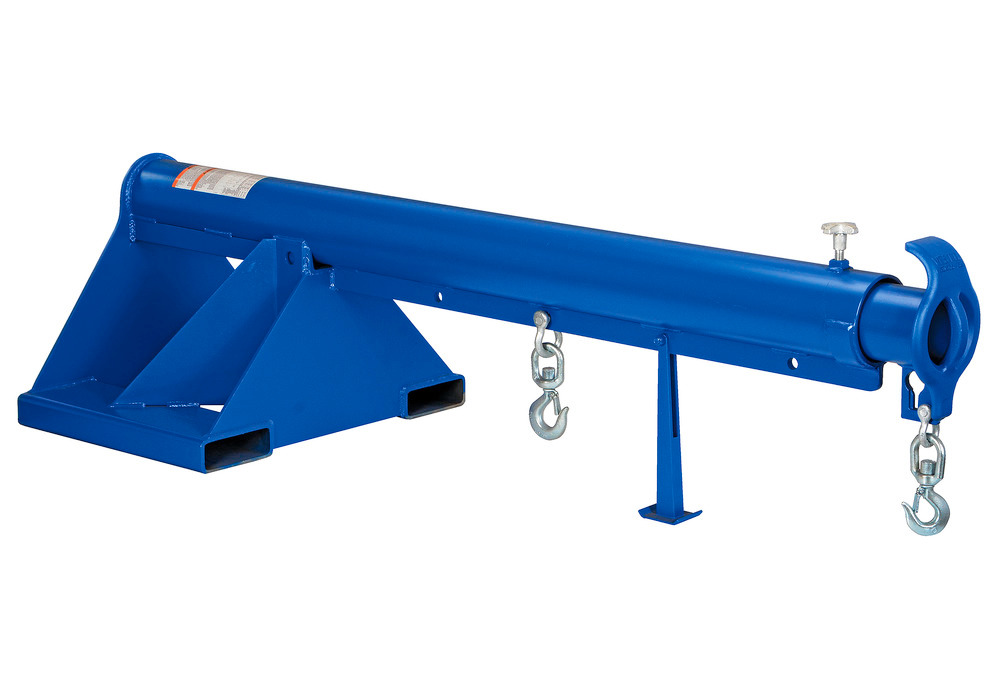 Telescoping Lift Boom - 6K Load Capacity - 24 In Wide Forks - Steel Construction - 1