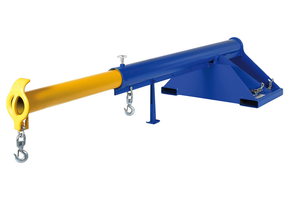 Telescoping Lift Boom - 4K Load Capacity - 36 In Wide Forks - Steel Construction - 2