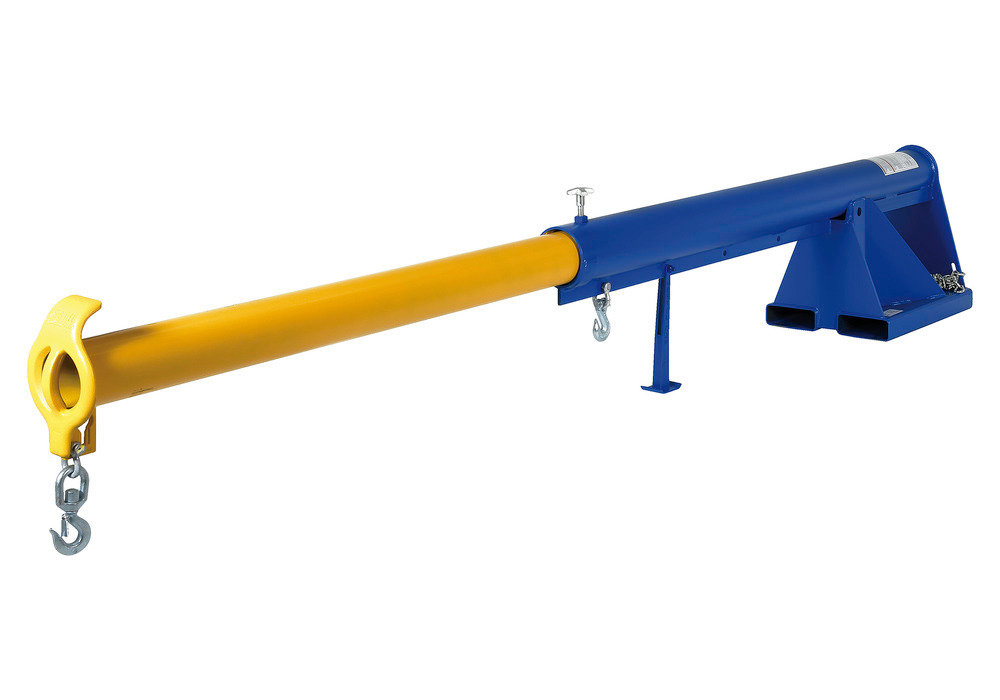 Telescoping Lift Boom - 4K Load Capacity - 11 In Wide Forks - Steel Construction - 2