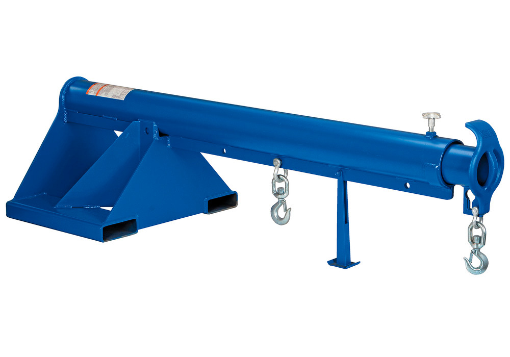 Telescoping Lift Boom - 3K Load Capacity - 24 In Wide Forks - Steel Construction - 1