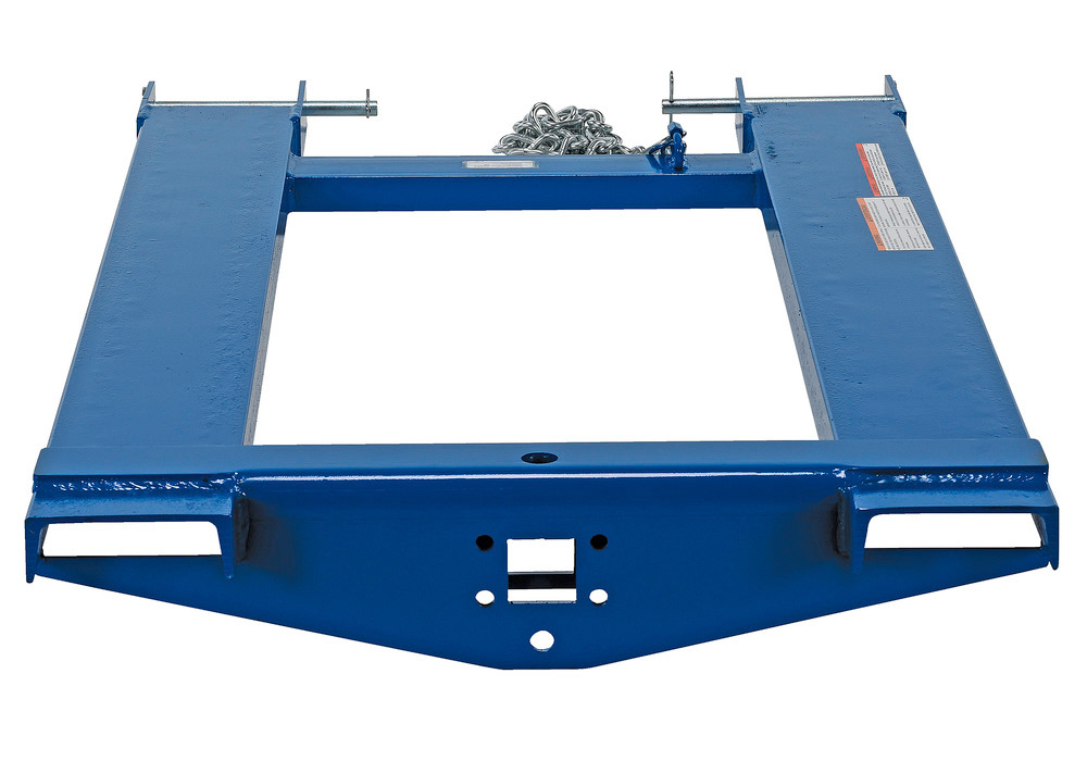 Forklift Tow Ball & Pintle Attachment - 44 inches - Steel Construction - Powder-Coated Blue Finish - 3