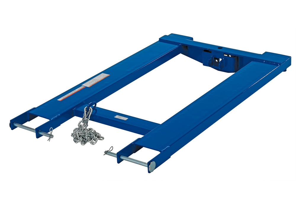Forklift Tow Ball & Pintle Attachment - 44 inches - Steel Construction - Powder-Coated Blue Finish - 2