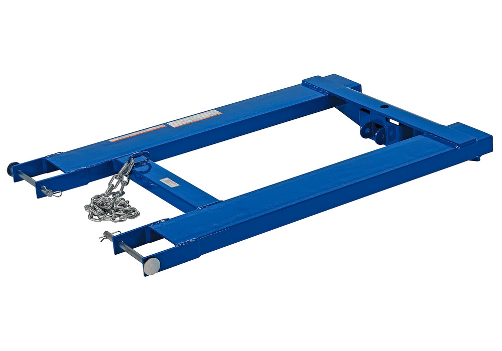Forklift Tow Ball & Pintle Attachment - 38 inches - Steel Construction - Powder-Coated Blue Finish - 2